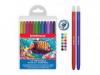 Creioane colorate cu varf retractabil, 12 culori/set, Erichkrause Twist