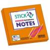 Notes autoadeziv, 76x76mm, 100 file, portocaliu neon, Stickn