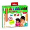 Creioane cerate, 12 culori/set, cutie carton, Alpino Baby