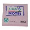 Notes autoadeziv din hartie reciclata, 76x76mm, 100 file, roz pastel, Stickn
