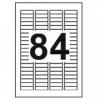 Etichete albe autoadezive 84/a4, 46 x 11.1mm, colturi rotunjite, 100