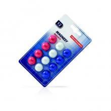 Magneti pentru tabla alba, D20 mm, 6/set, 3 culori, Memoboards