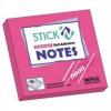 Notes autoadeziv, 76x76mm, 100 file, rosu neon, Stickn
