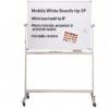 Whiteboard  magnetic cu rama din aluminiu, mobila, 90x120 cm,