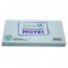 Notes autoadeziv din hartie reciclata, 76x127mm, 100 file, albastru pastel, Stickn