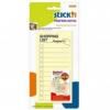 Notes autoadeziv-shopping list, 76x150mm, 30 file, galben pastel,