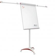 Flipchart magentic mobil, cu brate laterale, 100x70 cm, 2x3 Pro Red