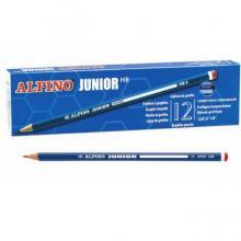 Creion mina grafit, cu radiera, HB, Alpino Junior