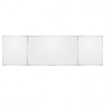 Whiteboard magnetic, cu 5 suprafete, 100x300cm, rama aluminiu, 2x3