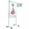 Flipchart magnetic, 120 x 75 cm, cu rotile, smit