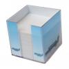 Cub hartie alba+suport plastic, 9x9x9cm, aurora