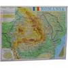 Harta fizico-geografica si administrativa Romania, (vecini si Republica Moldova complet), 100x140 cm