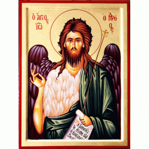 Icoana pictata Sfantul Ioan Botezatorul