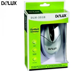 Mouse Delux DLM-351BP  Optic  PS2
