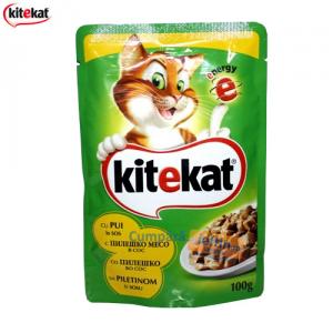Hrana umeda pisici Kitekat pui in sos 100 gr