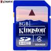 Card memorie Secure Digital Kingston  8 GB  Clasa 4