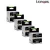 Cartus lexmark 105xl  4 pack  14n0845  negru