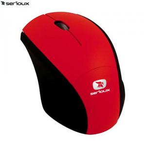 Mouse optic mini Serioux Pastel 3000 USB Red