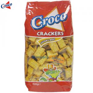 Croco Crackers cu susan si mac 400 gr