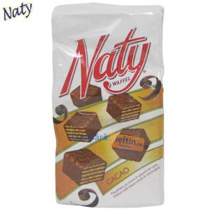 Napolitane glazurate cu cacao Naty 100 gr