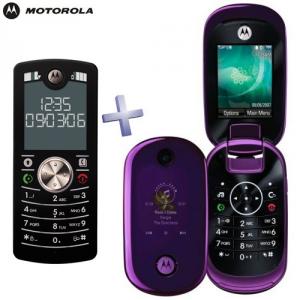 Telefon mobil Motorola U9 Purple + Motorola F3 Black