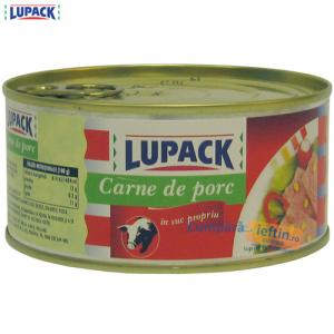 Carne de porc in suc propriu Lupack 300 gr