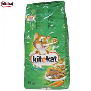 Hrana uscata pentru pisici Kitekat pasare si legume 12 kg
