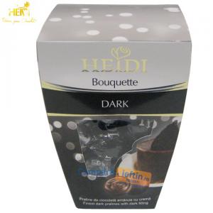 Praline cu crema de ciocolata amaruie Heidi Bouquette Dark 160 gr