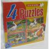 4 puzzle cu animale d-toys