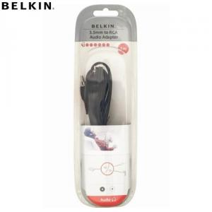 Cablu adaptor Jack Stereo 3.5 mm M - 2x RCA-M Belkin 3 metri
