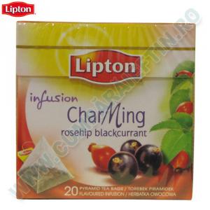 Ceai Lipton Charming  macese  coacaze 20 buc x 2 gr
