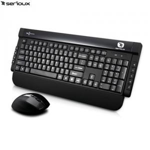 Tastatura + mouse wireless Serioux Noblesse 9900 Premium Desktop