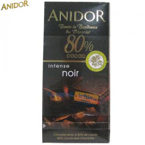 Ciocolata 80% cacao Anidor Intense Noir 85 gr
