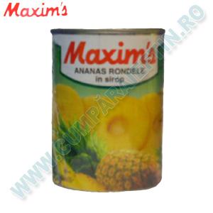 Ananas felii Maxim`s 565 gr