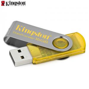 Memorie Flash Kingston Data Traveler 101  16 GB  USB 2  galben