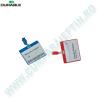 Ecuson colorat cu clip Durable  PVC  60 x 90 mm  25 buc/cutie