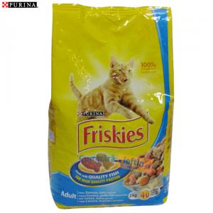 Hrana uscata pentru pisici Purina Friskies somon 2 kg