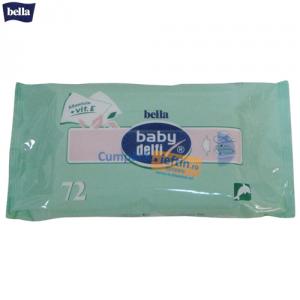 Rezerva de servetele umede pentru copii Bella Baby Delfi 72 buc