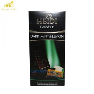 Ciocolata Heidi Grand'or Dark Mint &amp; Lemon 3buc x 80 gr