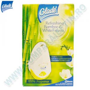 Aparat electric odorizant Glade Bamboo + White Freesia 20 ml