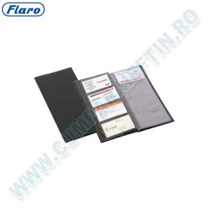 Clasor carti de vizita Flaro  PVC  capacitate 80