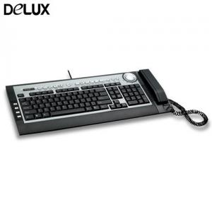 Tastatura USB Delux DLK-5200U  Slim  Black/silver