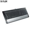 Tastatura ps2/usb delux dlk-5108t  slim  black/silver