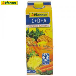 Suc nectar de ananas si morcovi Pfanner vitamine C+D+A 2 L