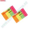 Index Kores  20 x 50 mm  4 culori fluorescente  50 file/culoare