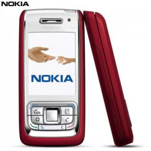 Telefon mobil Nokia E65 Silver-Red
