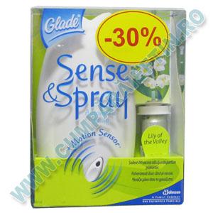 Aparat electric odorizant Glade Sense&Spray Lily of the Valley