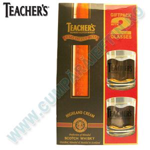 Scotch Whisky 40% Teacher`s Giftpack 2 pahare 0.7 L