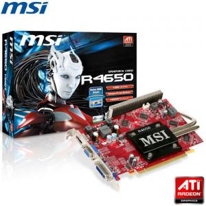 Placa video ATI HD4650 MSI R4650-MD1GZ  1 GB  128bit