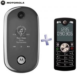 Telefon mobil Motorola U9 Grey + Motorola F3 Black